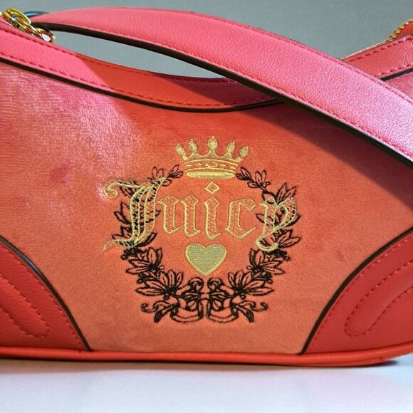 Juicy Couture Free Love Heritage Shoulder Bag Hot Pink NWT - Picture 4 of 12